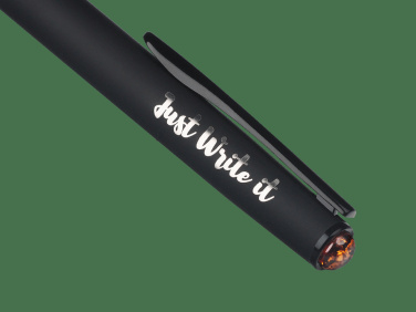 Logo trade advertising products image of: Ball pen with AMBER stone 2070036